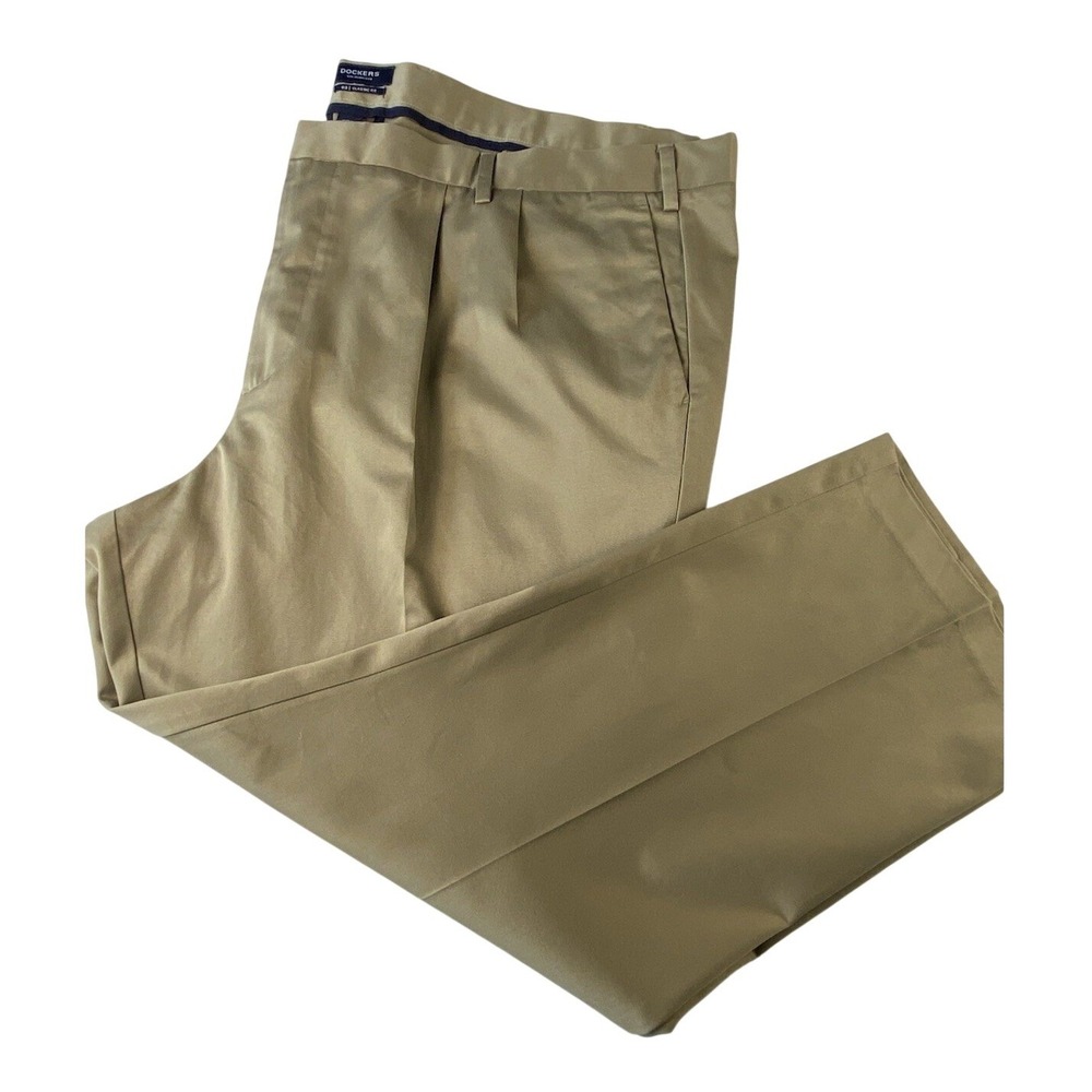 Dockers D3 Signature Khaki Chino Pants 54x30 Classic Fit Big Tall Straight